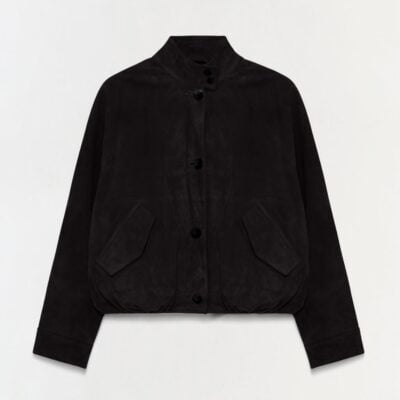 Jonathan Simkhai Marley Suede Jacket — Black - Image 1