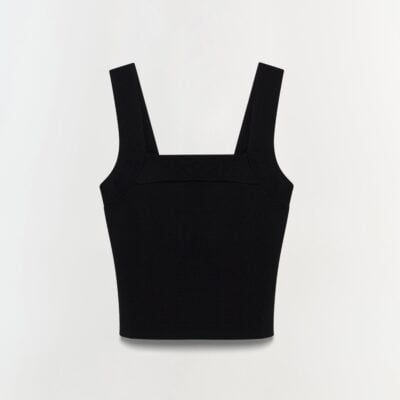 Jonathan Simkhai Madine Tank Top — Black - Image 1