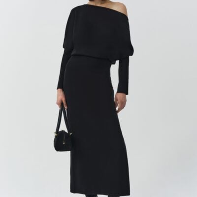 Jonathan Simkhai Janese Knit Dress — Black - Image 2