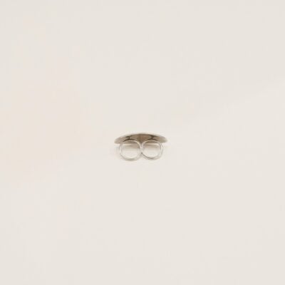 Jonathan Simkhai JONATHAN SIMKHAI Arya Double Ring — COOL SILVER - Image 2