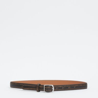 Jonathan Simkhai Charlie Belt — DISTRESSED CHOCOLATE - Image 1