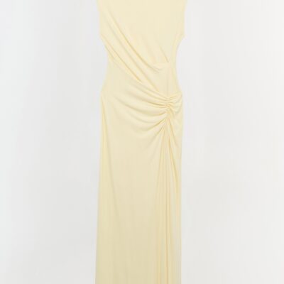 Jonathan Simkhai Acacia Jersey Midi Dress — BUTTERCREAM - Image 1