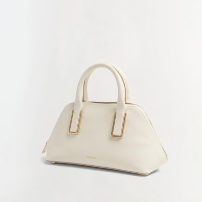 Jonathan Simkhai Wynn Small Leather Top Handle Bag — ALABASTER - Image 2