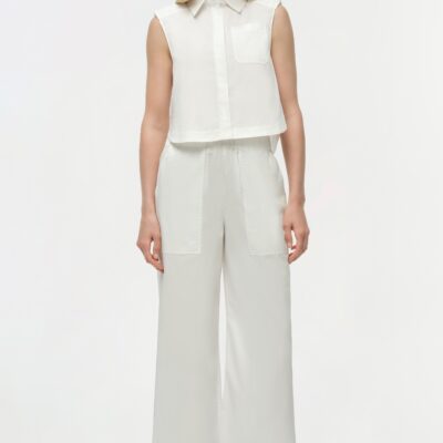 Jonathan Simkhai Winslow Shirt — WHITE - Image 2