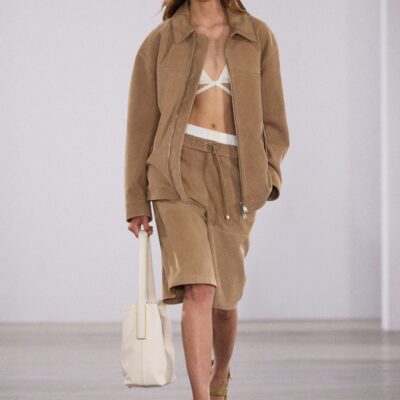 Jonathan Simkhai Whitaker Track Short — Desert Sand - Image 2