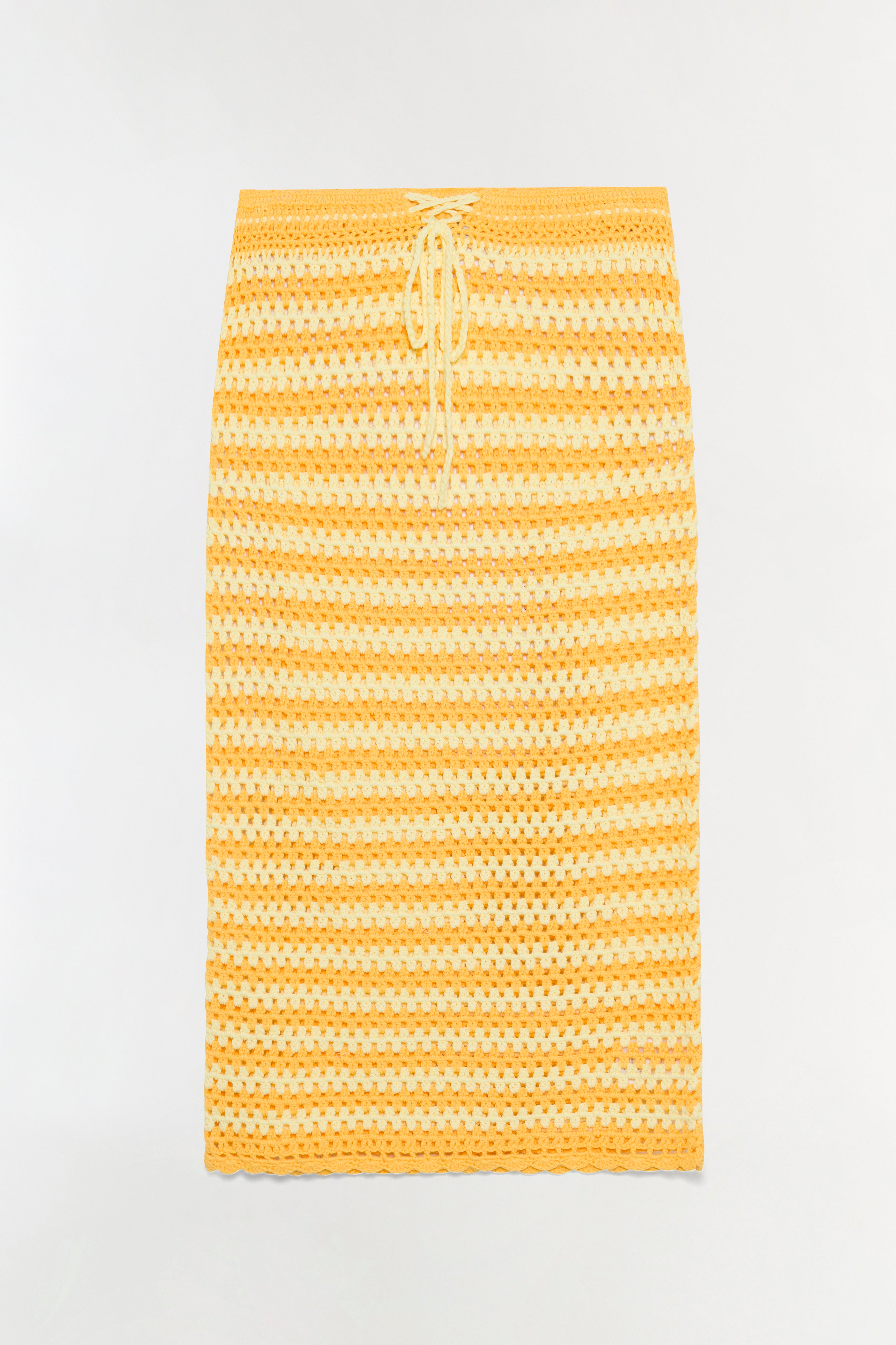 Jonathan Simkhai Welles Crochet Midi Skirt — BUTTERCREAM MANGO