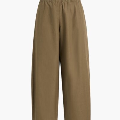 Khaite Roma Pant in Dark Olive - Image 1