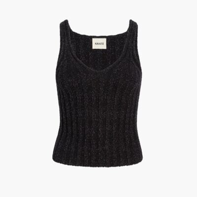 Khaite Val Top in Black Cotton - Image 1