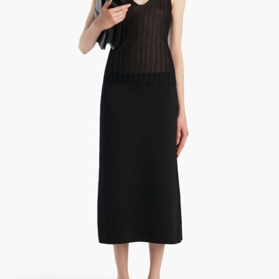 Khaite Val Top in Black - Image 2