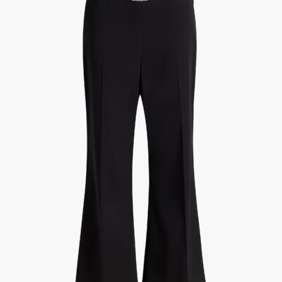Khaite Walter Pant in Black Cotton Silk - Image 1