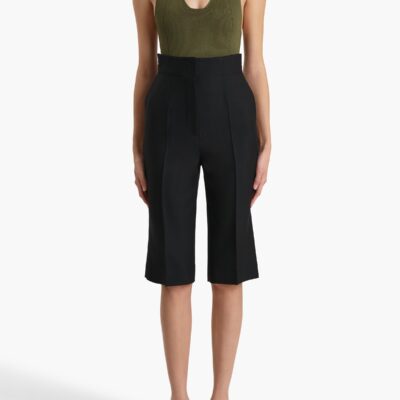 Khaite Toto Bodysuit in Olive - Image 2