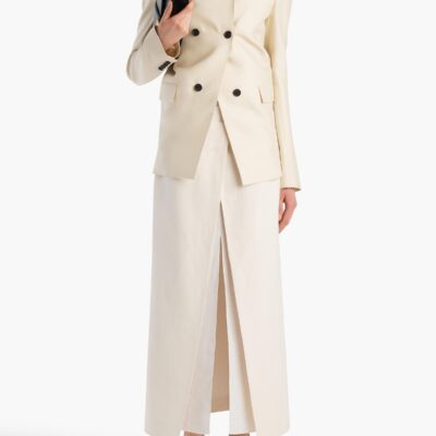 Khaite Tal Skirt in Cream - Image 2