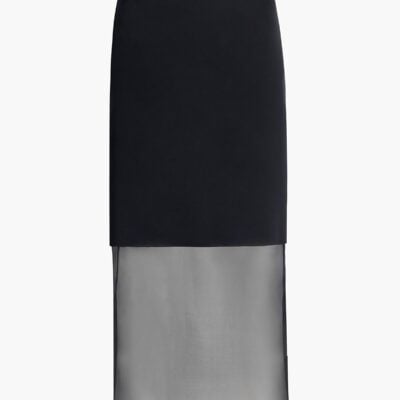 Khaite Sybil Skirt in Black - Image 1