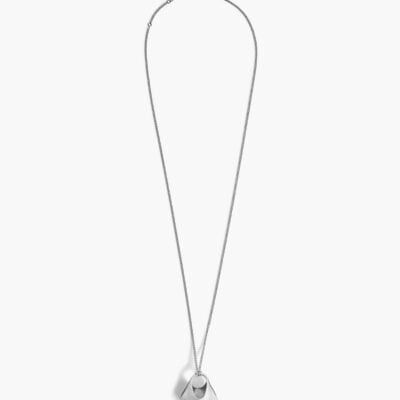 Khaite Small Lotus Pendant in Silver - Image 1