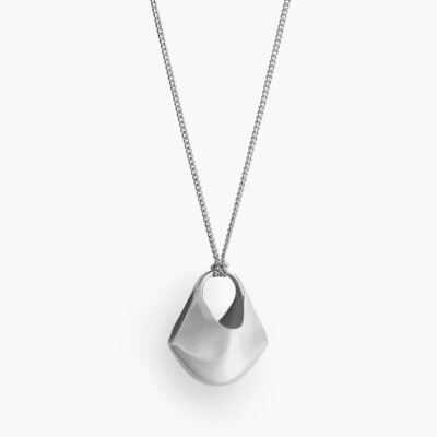 Khaite Small Lotus Pendant in Silver - Image 2