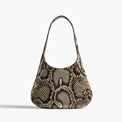 Khaite Small Joan Hobo in Natural Python - Image 1
