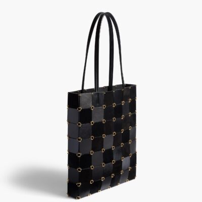 Khaite Small Emma Tote in Black Haircalf Multi Leather - Image 2