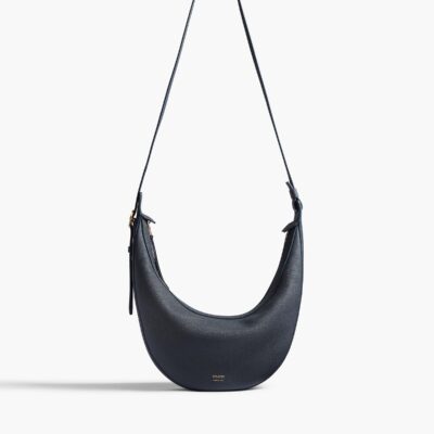 Khaite Small Augustina Crossbody Bag in Midnight Pebbled Leather — MIDNIGHT NAVY - Image 2