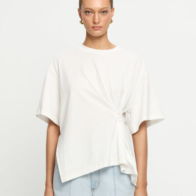Kivari Vera Asymmetrical Tee — XS/6 - Image 1