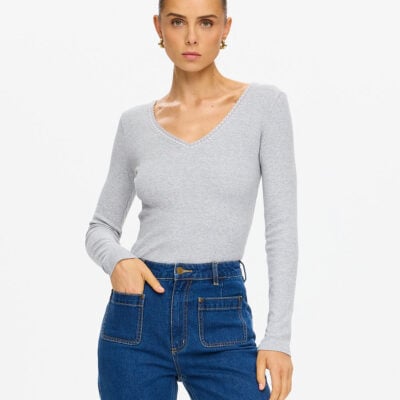 Kivari Tallulah V Neck Top — XS/6 - Image 1