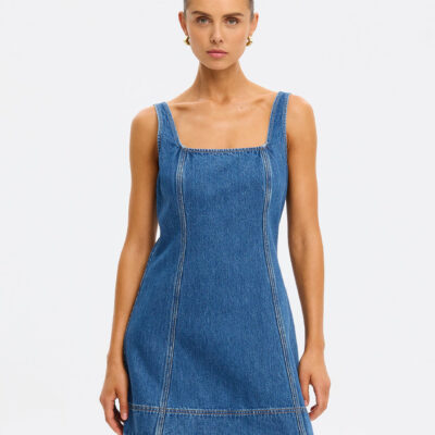 Kivari Oriana Denim Mini Dress — XS/6 - Image 1