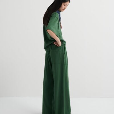 Kowtow Wide Leg Pant — forest - Image 2