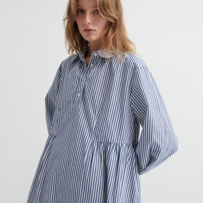 Kowtow Sonnet Dress — workwear-stripe - Image 2