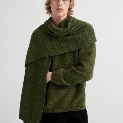 Kowtow Seed Scarf — twisted-green - Image 1