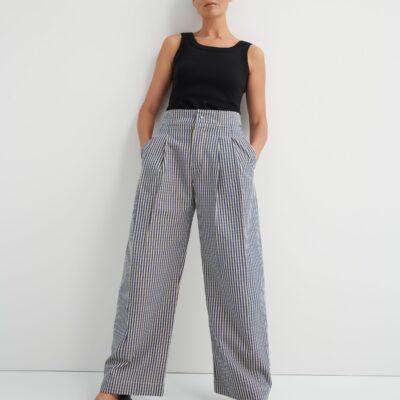 Kowtow Sculpt Pant — landscape-check - Image 1