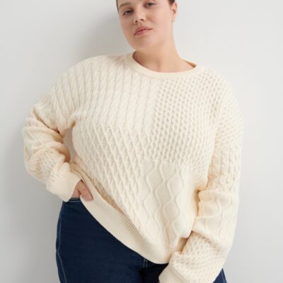 Kowtow Patchwork Jumper — chalk - Image 1