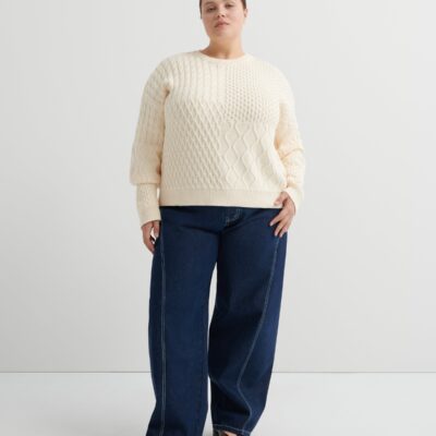 Kowtow Patchwork Jumper — chalk - Image 2