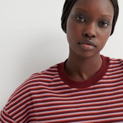 Kowtow Oversized Boxy Tee — stack-stripe - Image 2