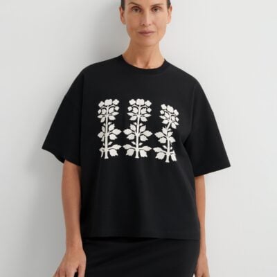 Kowtow Motif Tee — black - Image 1