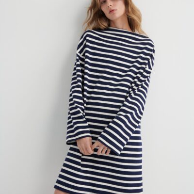 Kowtow Measure Dress — uniform-stripe - Image 1