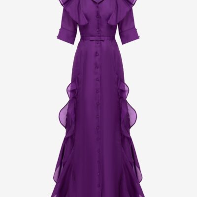 LEO LIN Isabella Silk Gown - Eminence — AU 6 (US 2) - Image 1