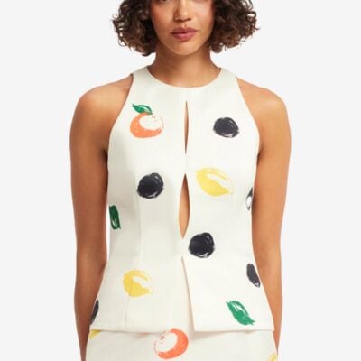 LEO LIN Amelia Top - Citrus Spots — AU 6 (US 2) - Image 2