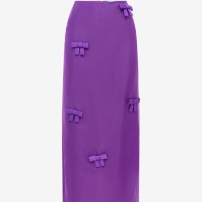 LEO LIN Jing Bow Maxi Skirt - Eminence — AU 6 (US 2) - Image 1