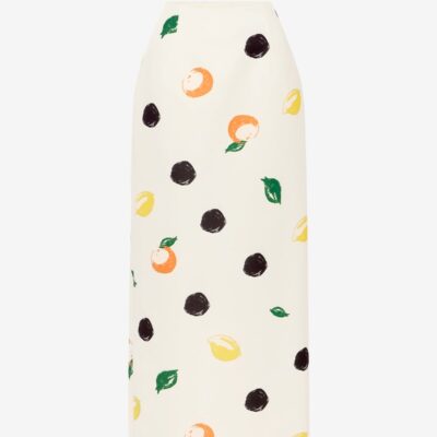 LEO LIN Quinn Maxi Skirt - Citrus Spots — AU 6 (US 2) - Image 1