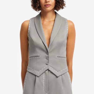 LEO LIN Charli Vest - Steel — AU 6 (US 2) - Image 2