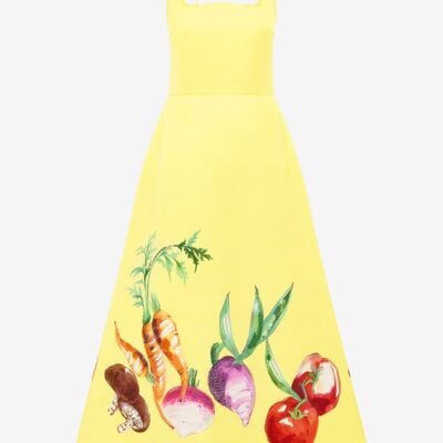 LEO LIN Rianne Appliqué Maxi Dress - Harvest Print - Image 1