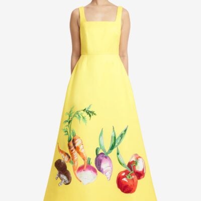 LEO LIN Rianne Appliqué Maxi Dress - Harvest Print - Image 2