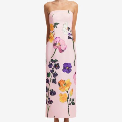 LEO LIN Rayna Printed Bustier Maxi Dress - Wildbloom — Wildbloom Print - Image 2