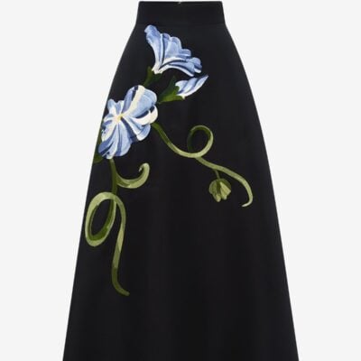 LEO LIN Rafaela Maxi Skirt - Vine Print in Ebony - Image 1