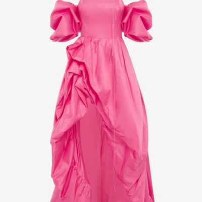 LEO LIN Myriam Voluminous Gown - Fuchsia - Image 1