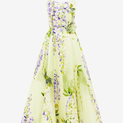 LEO LIN Mariela Midi Dress - Wisteria Print - Image 1