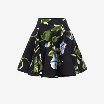 LEO LIN Kaity Skirt - Vine Print in Ebony - Image 1