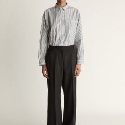 Lee Mathews Mortimer Straight Pant — Black - Image 1