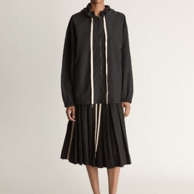 Lee Mathews Callum Hooded Jacket — Black - Image 1