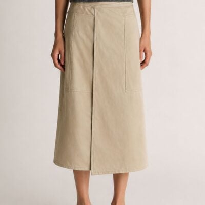 Lee Mathews Henry Bonded Skirt — Bone - Image 2