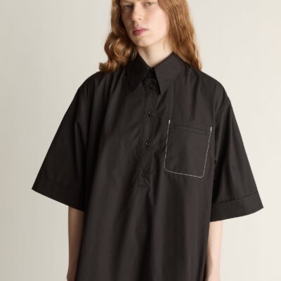 Lee Mathews Rennie Shirt Dress — Black - Image 2